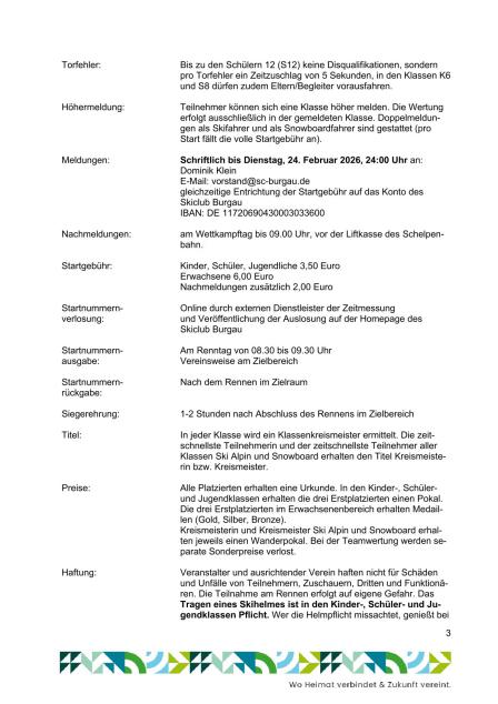 Ausschreibung Teil 3